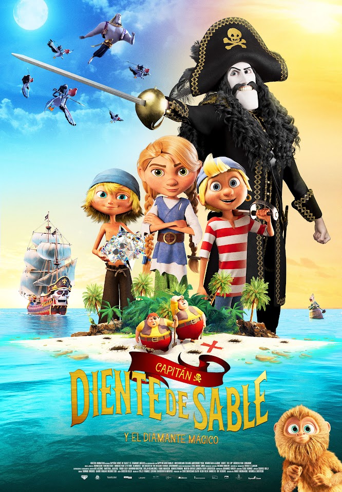Cartel de la película Capitán Diente de Sable y el diamante mágico
