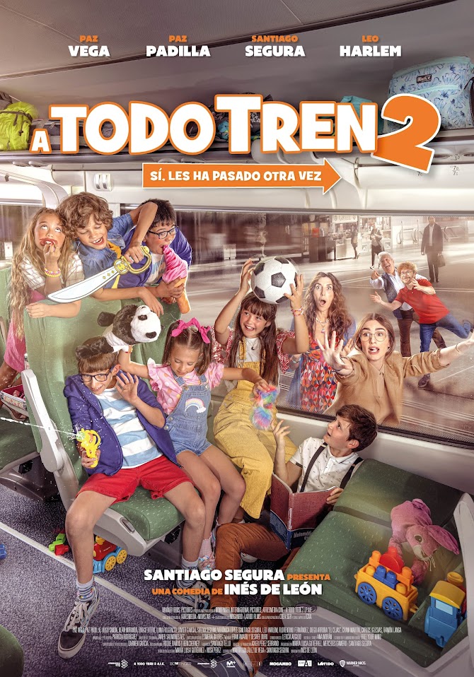 Cartel de la película A todo tren 2. Sí, les ha pasado otra vez