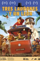 Tres ladrones y un león