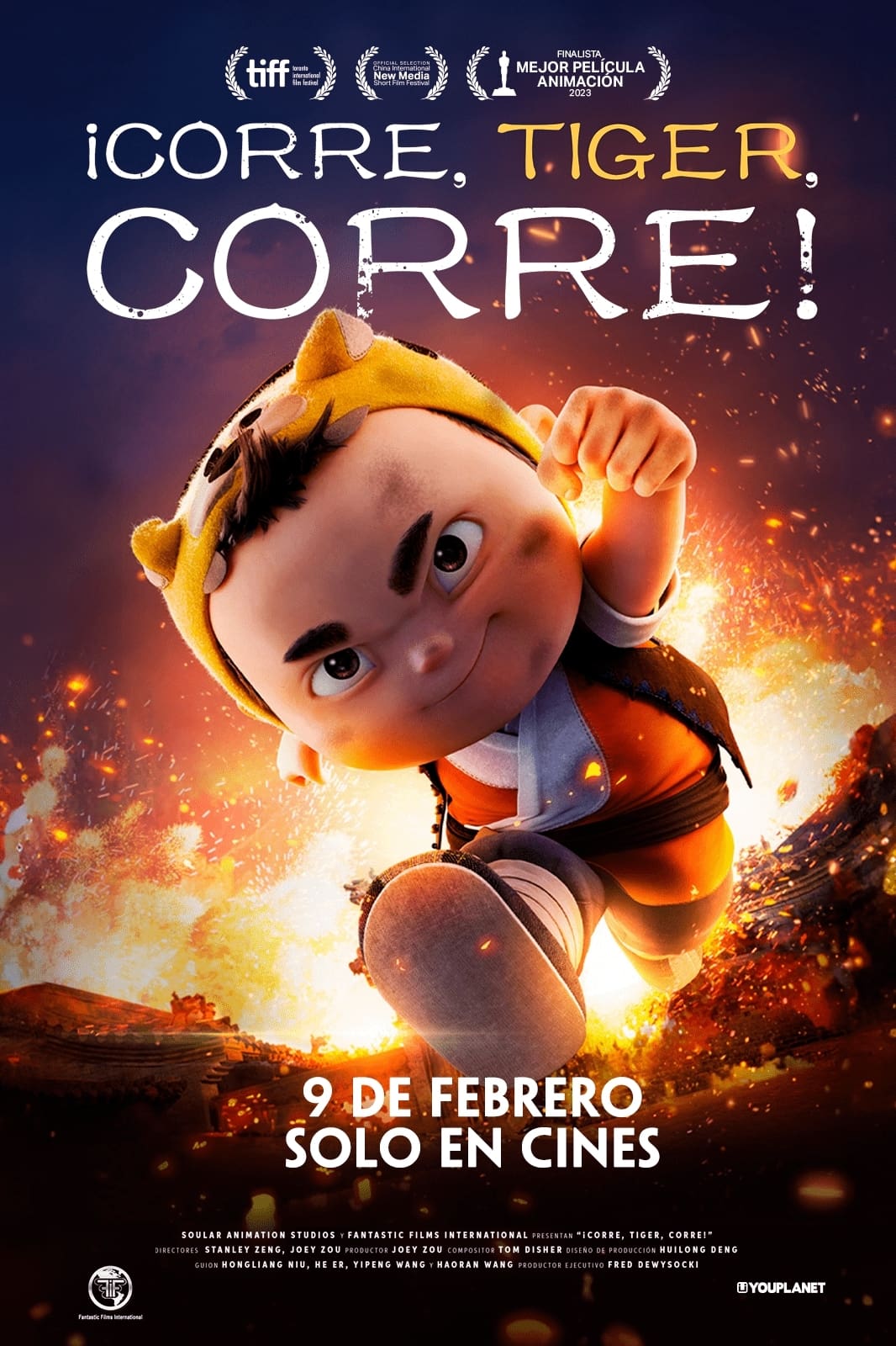 Cartel de la película ¡Corre, Tiger, corre!