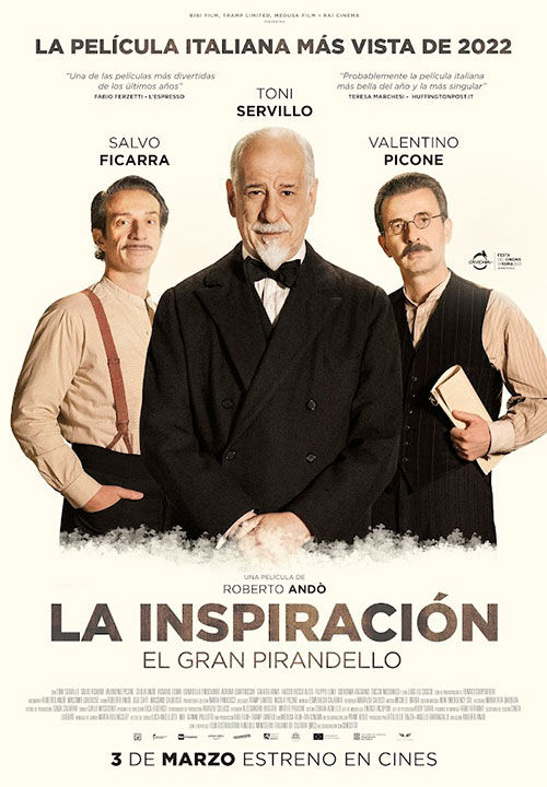 Cartel de la película La inspiración. El gran Pirandello