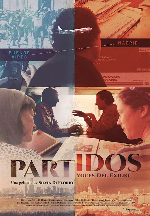 Cartel de la película Partidos, voces de exilio