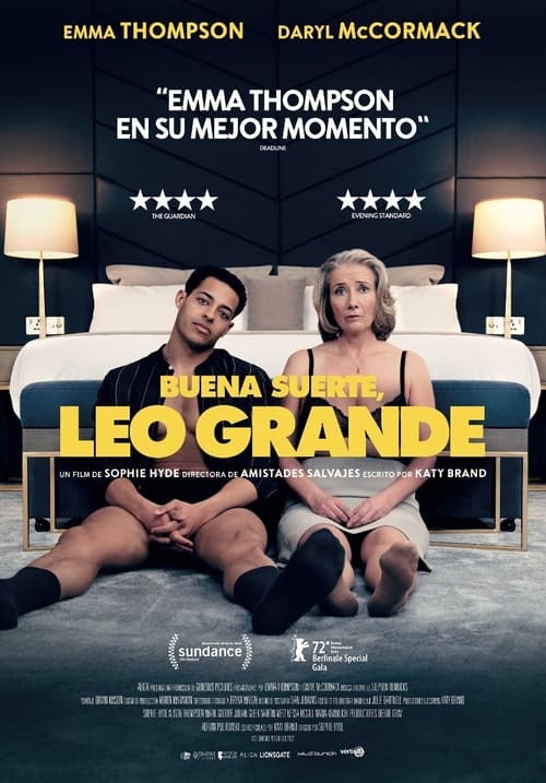 Cartel de la película Buena suerte, Leo Grande