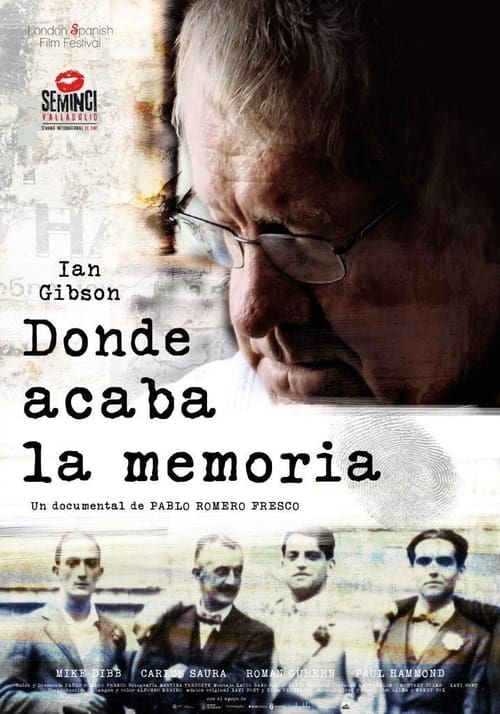 Cartel de la película Donde acaba la memoria