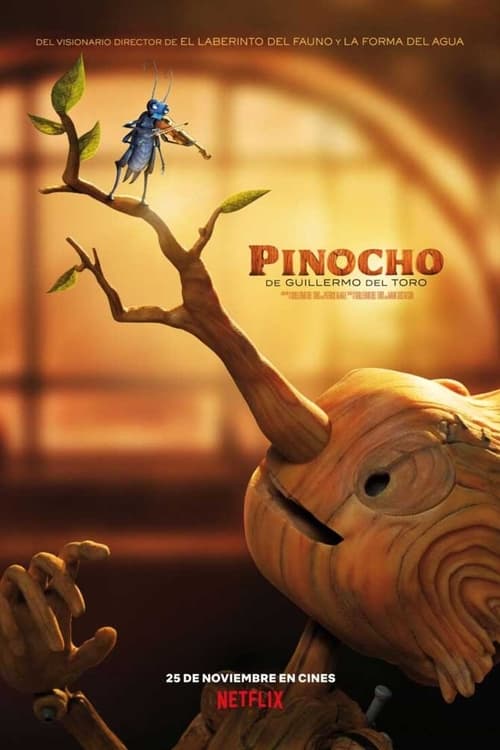 Cartel de la película Pinocho de Guillermo del Toro