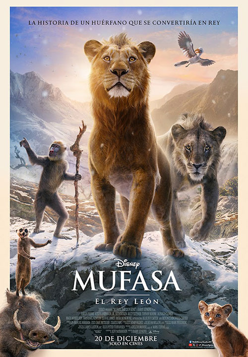 Cartel de la película Mufasa: El rey león