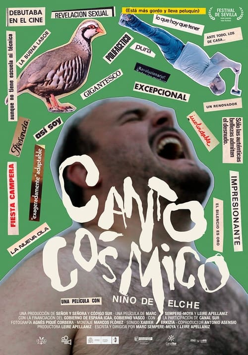 Cartel de la película Canto Cósmico. Niño de Elche