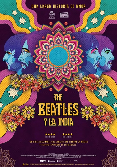 Cartel de la película The Beatles y la India