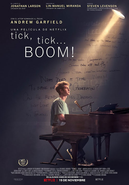 Cartel de la película tick, tick… BOOM!