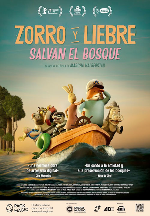 Cartel de la película Zorro y Liebre salvan el bosque