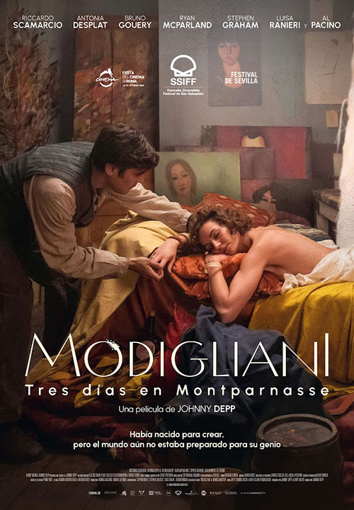 Cartel de la película Modigliani, tes días en Montparnasse