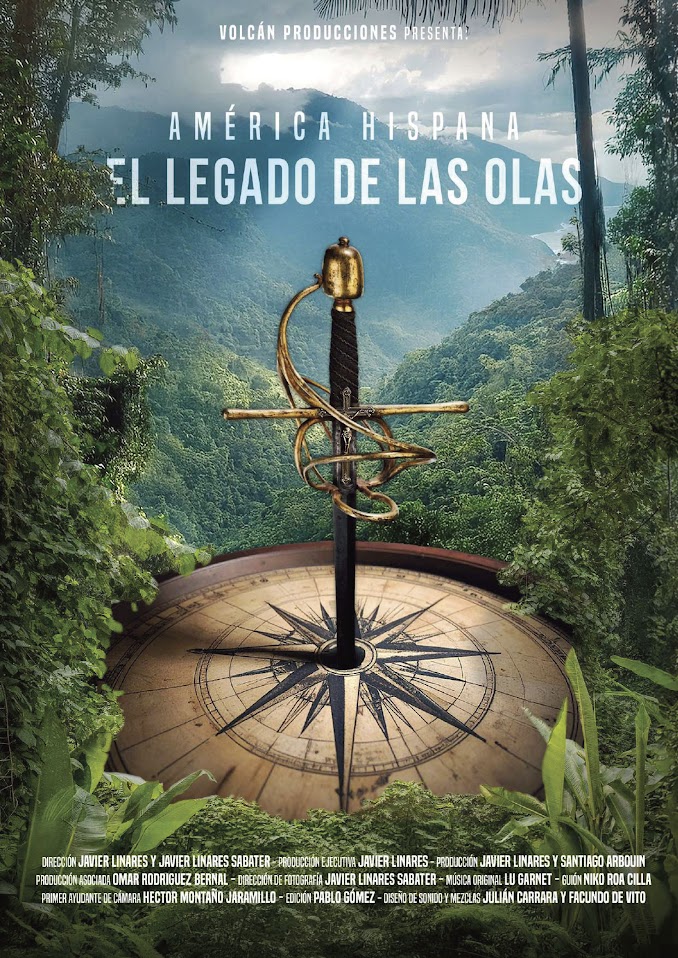 Cartel de la película América Hispana. El legado de las olas