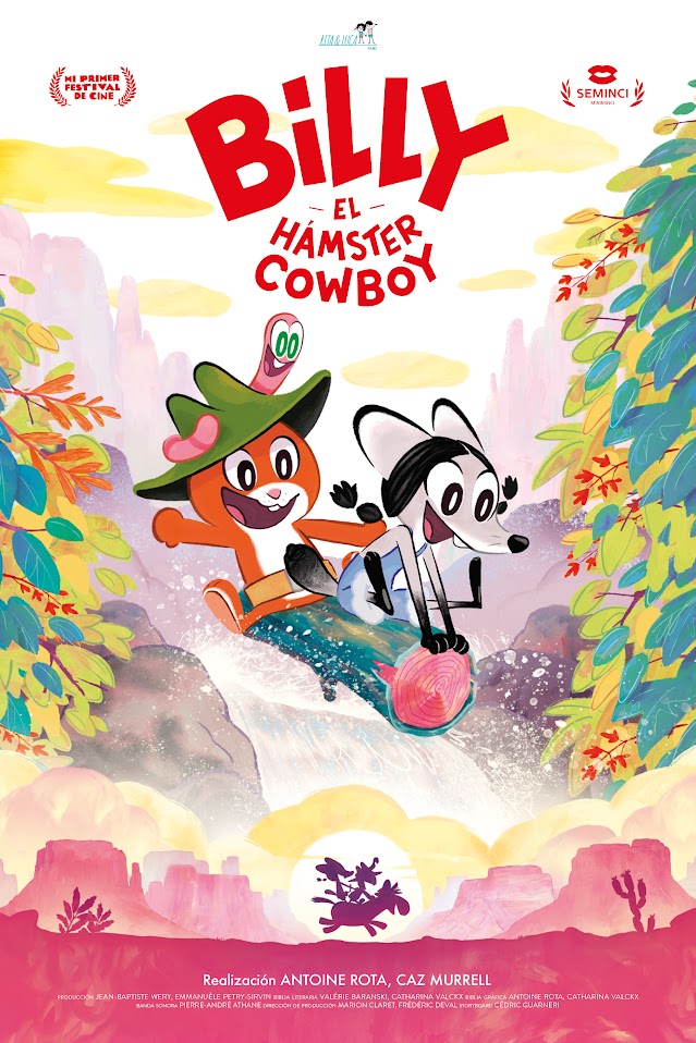 Cartel de la película Billy el hámster cowboy