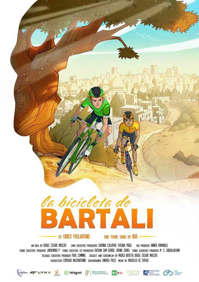 Cartel de la película La bicicleta de Bartali