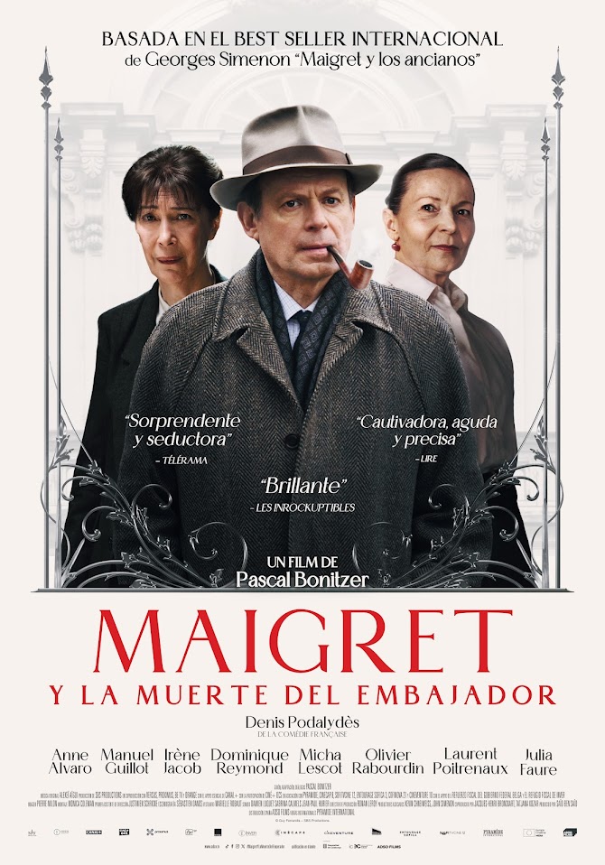 Cartel de la película Maigret y la muerte del embajador