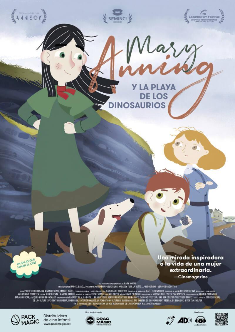 Cartel de la película Mary Anning y la playa de los dinosaurios