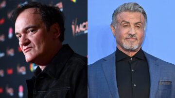 Quentin Tarantino y Sylvester Stallone