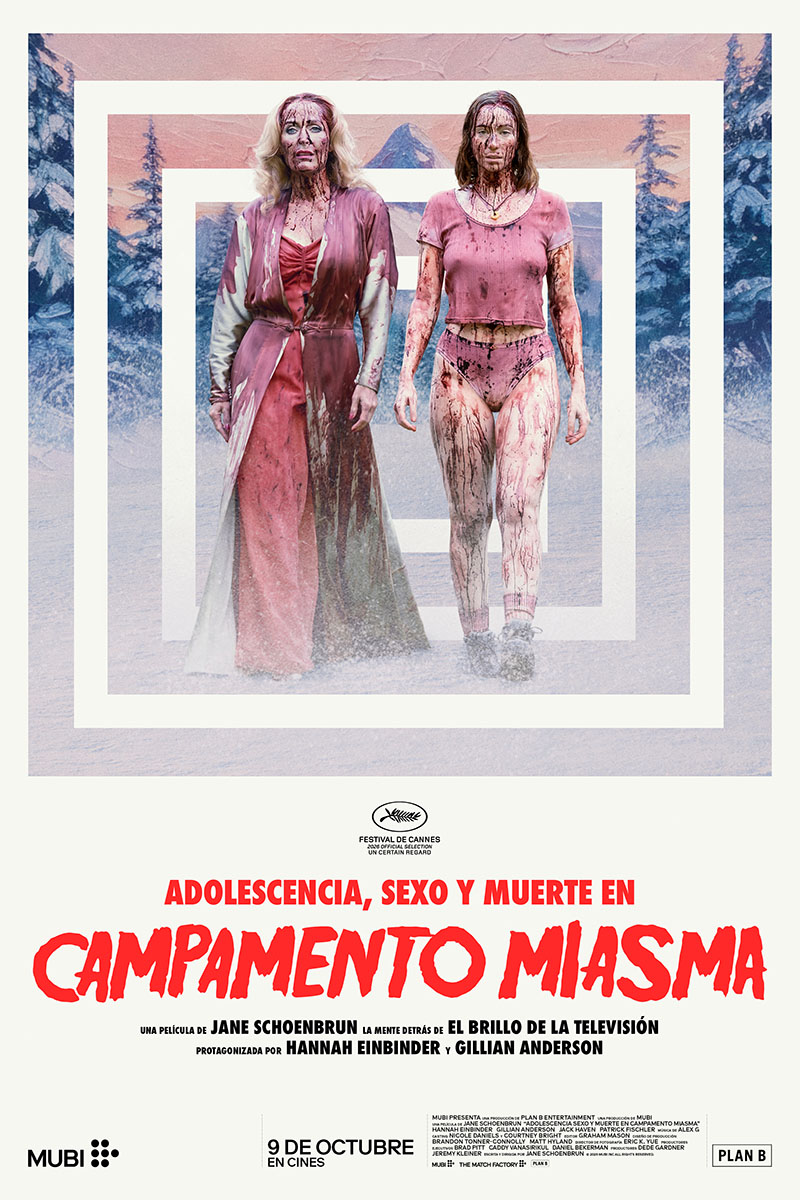 Cartel de la película Adolescencia, sexo y muerte en Campamento Miasma