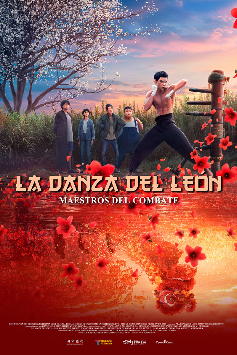 Cartel de la película La danza del león: Maestros del combate