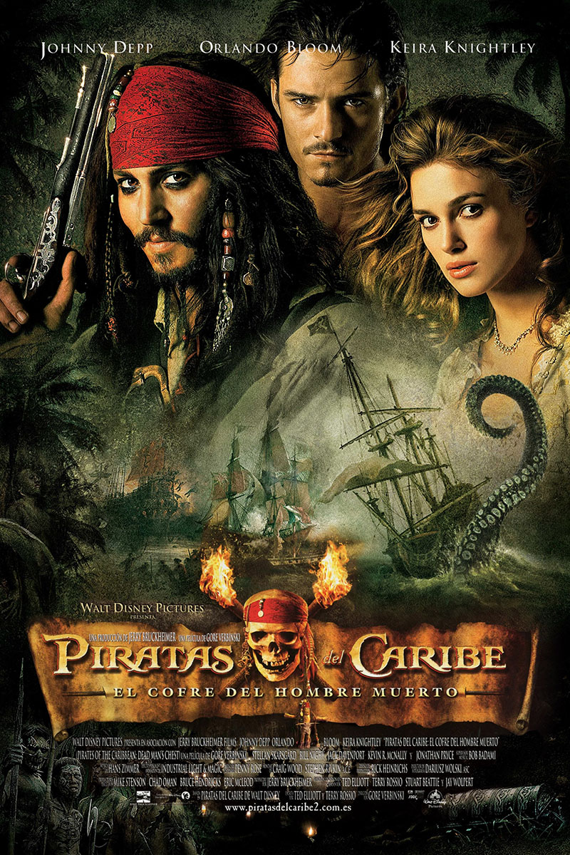 Cartel de la película Piratas del Caribe: El cofre del hombre muerto