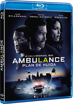 Carátula Blu-ray - Ambulance. Plan de huida