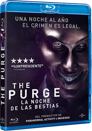 Carátula Blu-ray - The Purge: La noche de las bestias