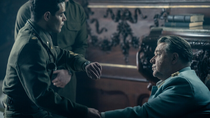 Russell Crowe y Rami Malek en Núremberg (2025)