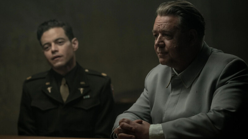 Russell Crowe y Rami Malek en Núremberg (2025)