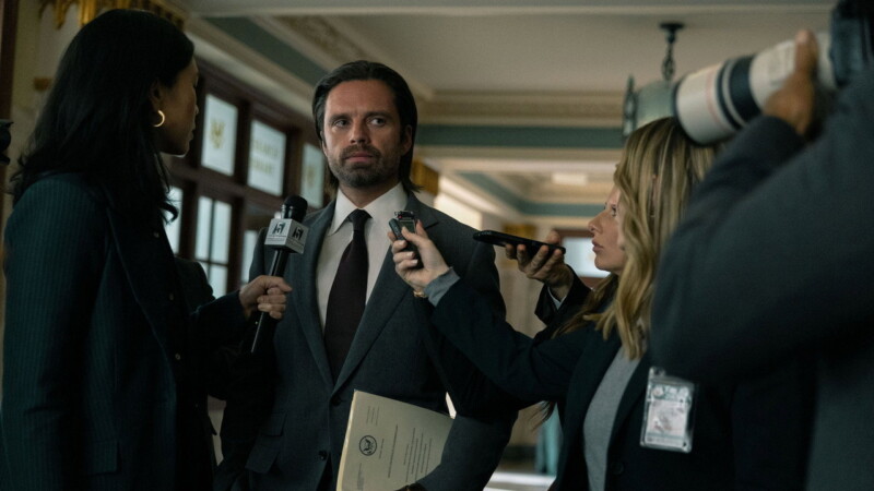 Sebastian Stan, Mallory Hoff, y Regina Ting Chen en Thunderbolts* (2025)