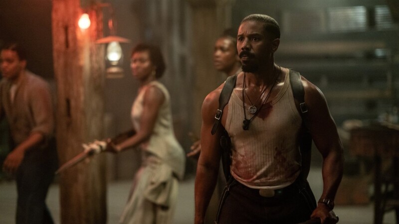 Michael B. Jordan, Miles Caton, Jayme Lawson, y Wunmi Mosaku en Los pecadores (2025)