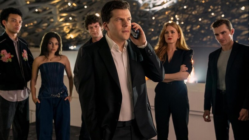 Jesse Eisenberg, Isla Fisher, Dominic Sessa, Dave Franco, Justice Smith, y Ariana Greenblatt en Ahora me ves 3 (2025)