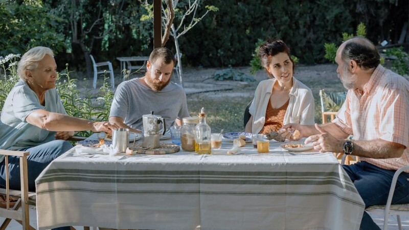 Elena Irureta, Joaquín Notario, Miriam Garlo, y Álvaro Cervantes en Sorda (2025)